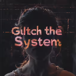 a young lady with long hair has the words switch the system on it