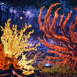 the corals are very red in color