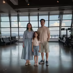 a man and two women with a small girl