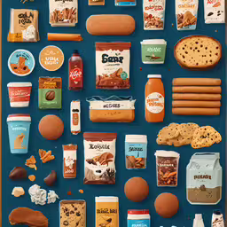 a large display of food and desserts,an image of a lunch board covered in nuts, biscuits, and food