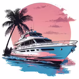 a boat traveling along a body of water