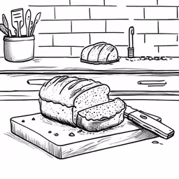 some loafs of bread on a cutting board