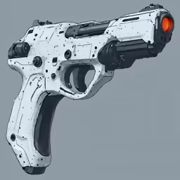 an image of a 3d gun that is being used for animation