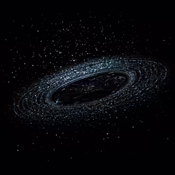 an image of a black hole filled with stars