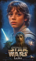 the poster for star wars is in action
