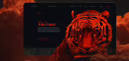 the image is shown of a tiger