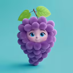 purple grapes are the main character in masha
