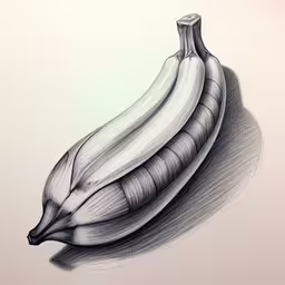 a black and white drawing of a bunch of bananas,an artistic photo of some bananas in a line art style,a drawing of a banana sitting next to its shadow,an image of a drawing of a banana,an ink drawing of a ripe banana that has been drawn