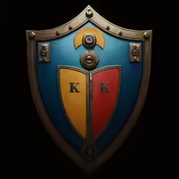 this is a replica of the k logo in color