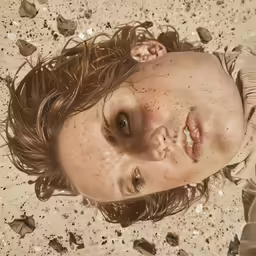 there is a young man that is laying down on the ground
