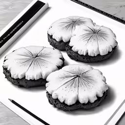 a couple of cakes that are on a white plate