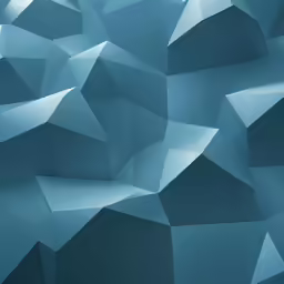 blue 3d abstract background with shapes and sizes