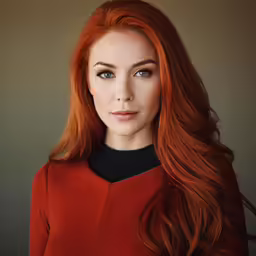 the young woman is posing for a photograph