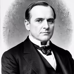 an old photo of a man with short hair