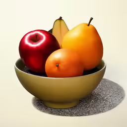 a bowl filled with different types of fruit