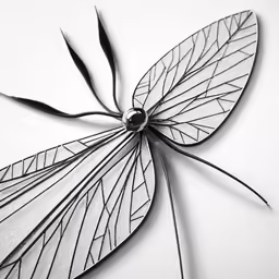 a paper sculpture with a design of leaves