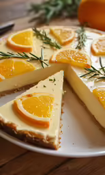 there is some orange slices and lemons on the plate