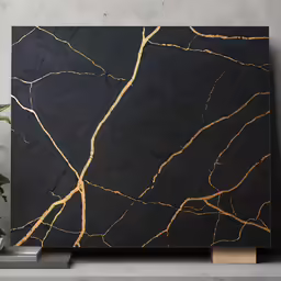 black and gold marble with gold streaks