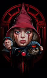 an image of two horror dolls with their eyes open