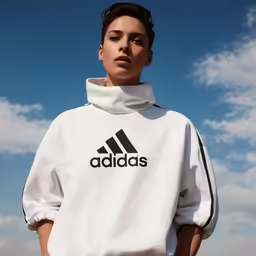 a woman in a sports jacket posing for a picture
