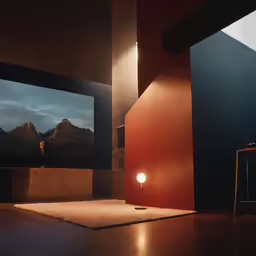 an image of a tv screen with light shining on it