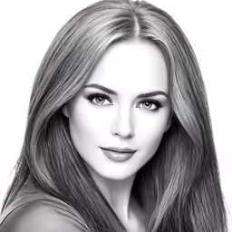 a close up photo of a woman with long hair