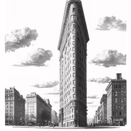 a very tall building that is in the air