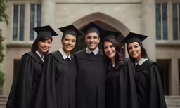 a group of people that are in graduation gowns