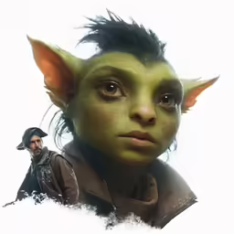 the animated movie poster shows a green creature with hair