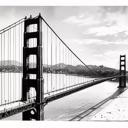the view from underneath the golden gate bridge