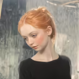 an image of a girl with red hair