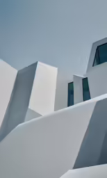 this building has been designed around two distinct forms