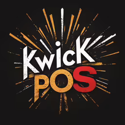 a black t - shirt that says kwick pos