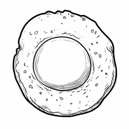 the inside of a donut
