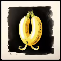 a couple of bananas are cut into four