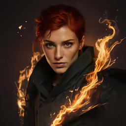 an image of a woman with red hair