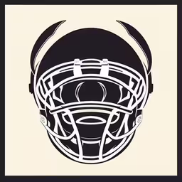a football helmet is depicted in a black frame,a helmet that has some lines drawn on it,an old football helmet with the word, football on it,the new york jets helmet from 1970,a helmet is shown in a framed frame