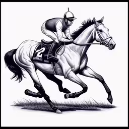 a person on a horse is racing on the track,a man riding on the back of a horse