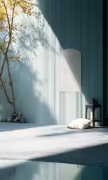 there is a very bright room with some light