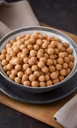 there is a bowl full of sugar coated donuts