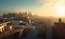 a large cityscape that includes tall buildings and tall buildings