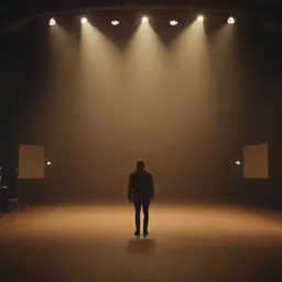 the image shows the light from overhead lighting and the spotlight