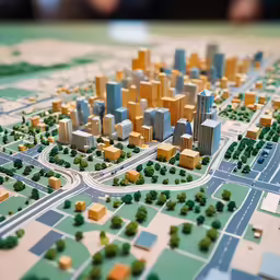 this is an aerial view of a large city