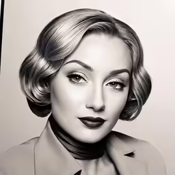 an image of a woman with dark lipstick