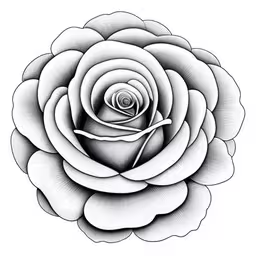 a large black rose flower with white background,a black and white drawing of a flower,an illustration of a large black rose on a white background,a black and white photo of a flower,a large black and white rose on a white background