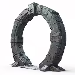 an abstract model of a giant structure with a white background