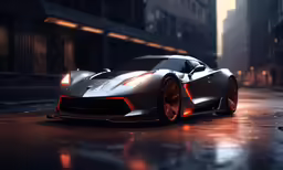 this is a digital rendering of a sporty car