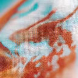 a blurry photograph of some leaves