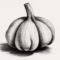 an onion drawing in black and white by jeff berk