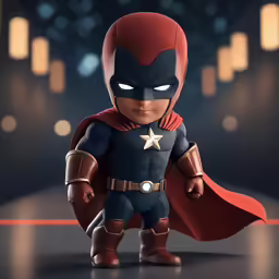 a little hero figurine from the animated batman movie
